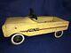 Vintage AMF Pacer Pedal Car Metal Yellow COOL! FREE SHIPPING
