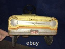 Vintage AMF Pacer Pedal Car Metal Yellow COOL! FREE SHIPPING