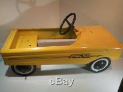 Vintage AMF Pacer Pedal Car Yellow