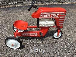 Vintage AMF Pedal Tractor Car Power Trac Chain Drive, Power Trac