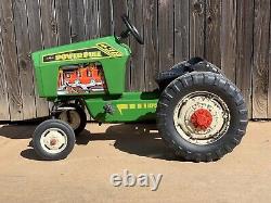 Vintage AMF Power Trac Chain Pedal Tractor Working with Seat Green Plastic