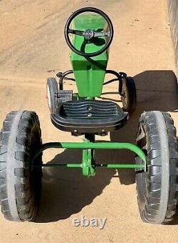 Vintage AMF Power Trac Chain Pedal Tractor Working with Seat Green Plastic