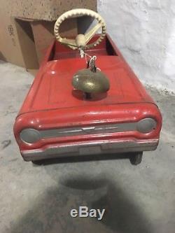 Vintage AMF Red Fire Chief Pedal Car Number 503, Antique, Near Mint