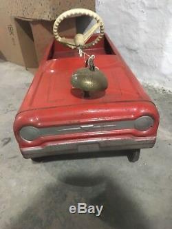 Vintage AMF Red Fire Chief Pedal Car Number 503, Antique, Near Mint