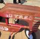 Vintage AMF Red Metal Go Trac Chain Drive Pedal Tractor, great