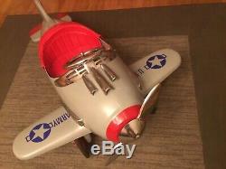 Vintage ARMY PURSUIT Metal Pedal Fighter Riding Plane Airplane Car Mustang WWII