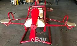 Vintage Airplane Childrens Playground Toy Teeter Totter Seesaw