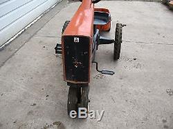 Vintage Allis Chalmers 7045 pedal tractor with wagon