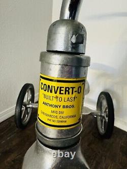 Vintage Aluminum Anthony Brothers Convert-O Bike Trike Tricycle Bicycle RARE