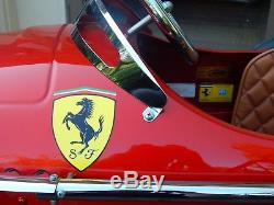 Vintage American Retro Giordani Ferrari 500 F2 Grand Prix Formula One Pedal Car