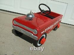 Vintage Amf Fire Chief Pedal Car # 503 Nice Condition Original