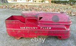 Vintage Antique 30'S KEYSTONE Mercury Flyer, Pressed Steel, sit on, riding, 24