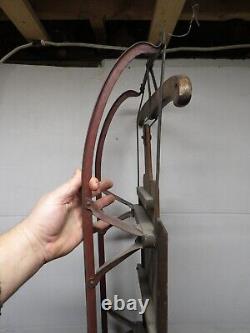 Vintage Antique 38 Long Circa 1920's FLEXIBLE FLYER NO. 1 C Metal & Wood Sled