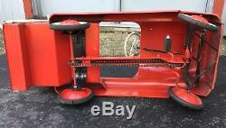 Vintage Antique AMF Fire Dept Truck Pedal Car Hook Ladder Local Pickup
