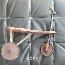 Vintage Antique Childs Toy Push Tricycle 16 INCHES TALL 20 INCHES LONG Corcoran