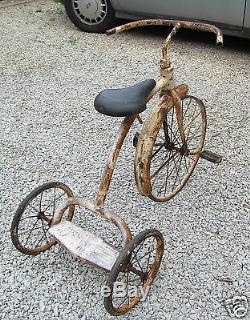 Vintage Antique Early Tricycle