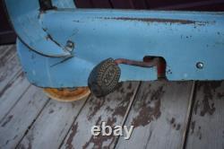 Vintage Antique MOBO SCOOTABIKE England Child's Metal Ride On Scooter Pedal Bike