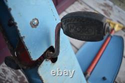 Vintage Antique MOBO SCOOTABIKE England Child's Metal Ride On Scooter Pedal Bike