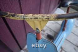 Vintage Antique MOBO SCOOTABIKE England Child's Metal Ride On Scooter Pedal Bike