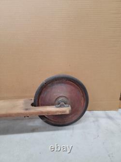 Vintage Antique Pioneer Scooter 10/24 toy child's kid push metal and wood 1920s