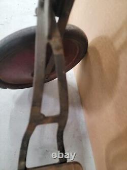 Vintage Antique Pioneer Scooter 10/24 toy child's kid push metal and wood 1920s