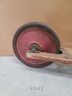 Vintage Antique Pioneer Scooter 10/24 toy child's kid push metal and wood 1920s