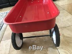 Vintage Antique RADIO FLYER 90 Wagon Coaster Red Metal Wagon Awesome Condition