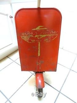 Vintage Antique Red Super Sonda Chain Drive Scooter Child's Pedal Car Vespa