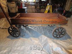 Vintage Auto Coaster Wagon
