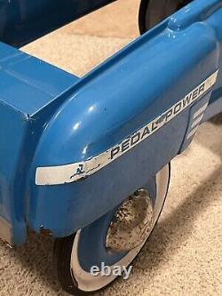 Vintage Blue Boss Pedal Car