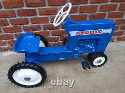 Vintage Blue Ford 8000 Pedal Tractor ertl