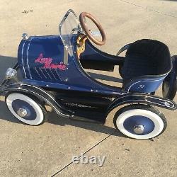 Vintage Blue Roadster Pedal Car