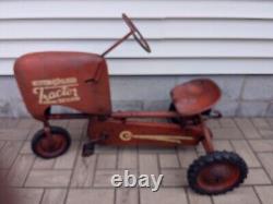 Vintage Bmc Senior Heavy Duty Pedal Ride-on Tractor, Original, Works Freely