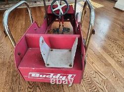 Vintage Buddy L Pedal Car Fire Engine Original