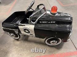 Vintage Burns Novelty Police Pedal Car Kids Highway Patrol 287