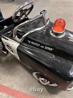 Vintage Burns Novelty Police Pedal Car Kids Highway Patrol 287