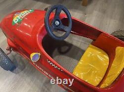 Vintage COMET TURBO RACER Pedal Car Kids Toy 1980s Steel Red 40x24 Free Pickup