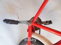 Vintage Cargo Front Load Childs Tricycle Red/White