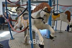 Vintage Carousel Merry Go Round Amusement Child Ride Horses