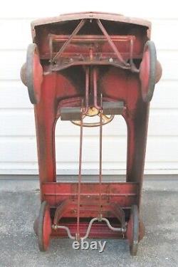 Vintage Chief Fire Engine Pedel Car, Restorable Condition, Complete withfront Bell