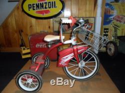 Vintage Child's Amc 1960s Big Wheel Tricycle With Basket