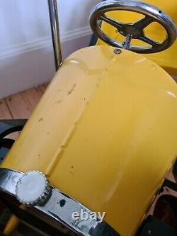 Vintage Children's Classic Harry Pedal Car Yellow Great Gizmos Brum