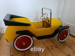 Vintage Children's Classic Harry Pedal Car Yellow Great Gizmos Brum