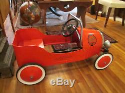 Vintage Children's Steel Jalopy A & P Advertising Pedal Car Great Condition