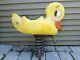 Vintage Childs Aluminum Playground Spring Ride On Toy Duck Mexico Forge