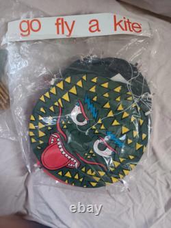 Vintage Chinese Centipede Kite Dragon Face See Photos