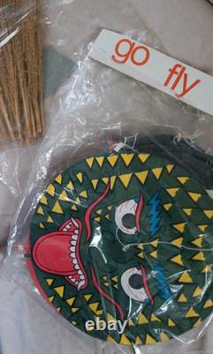 Vintage Chinese Centipede Kite Dragon Face See Photos