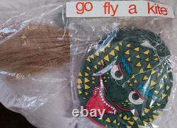 Vintage Chinese Centipede Kite Dragon Face See Photos