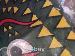 Vintage Chinese Centipede Kite Dragon Face See Photos