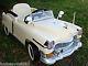 Vintage Classic Cream White V12 Kids Luxury Ride-On Car with Leather Seat